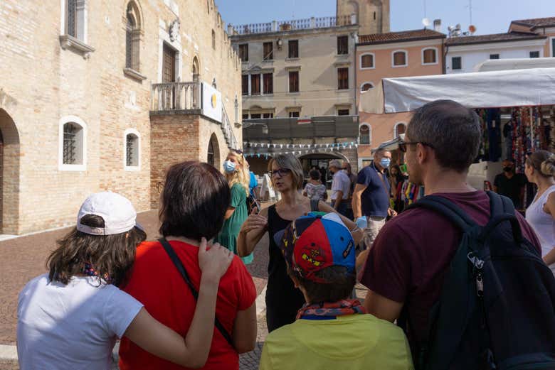Una famiglia durante il tour