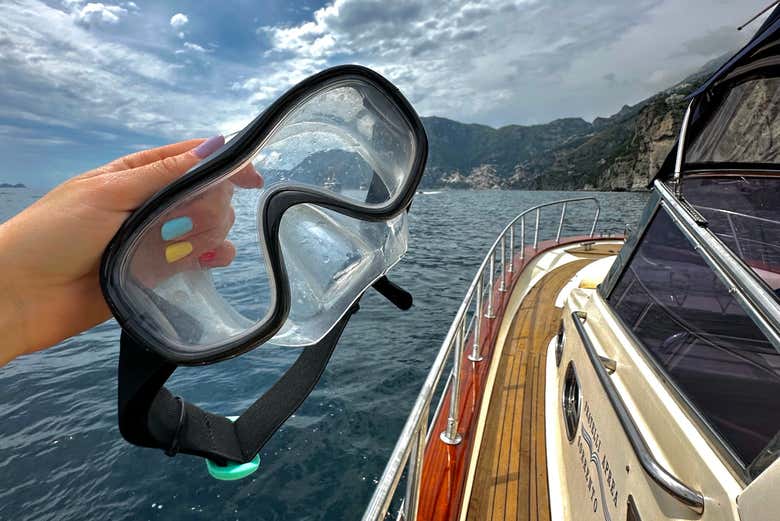 Preparación para hacer snorkel