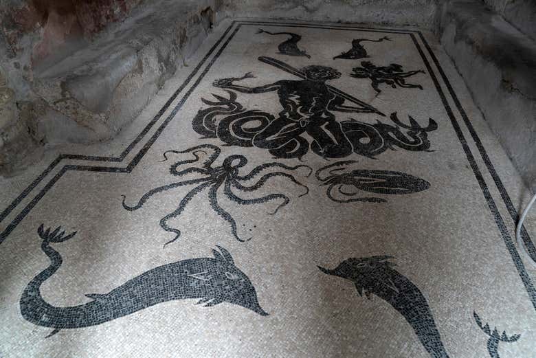 Remains of the lost city of Herculaneum