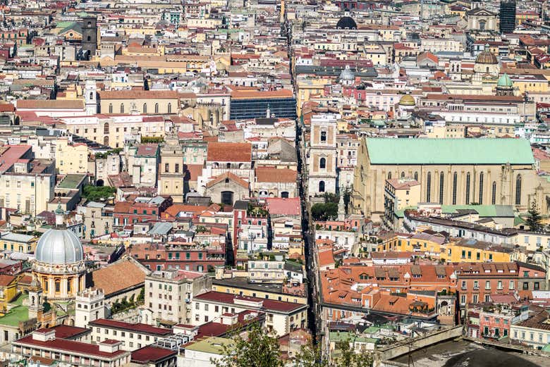 Vista aérea de la calle Scappanapoli