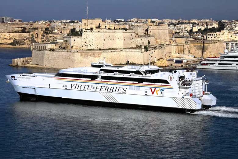 El ferry en el que iremos de Sicilia a Malta