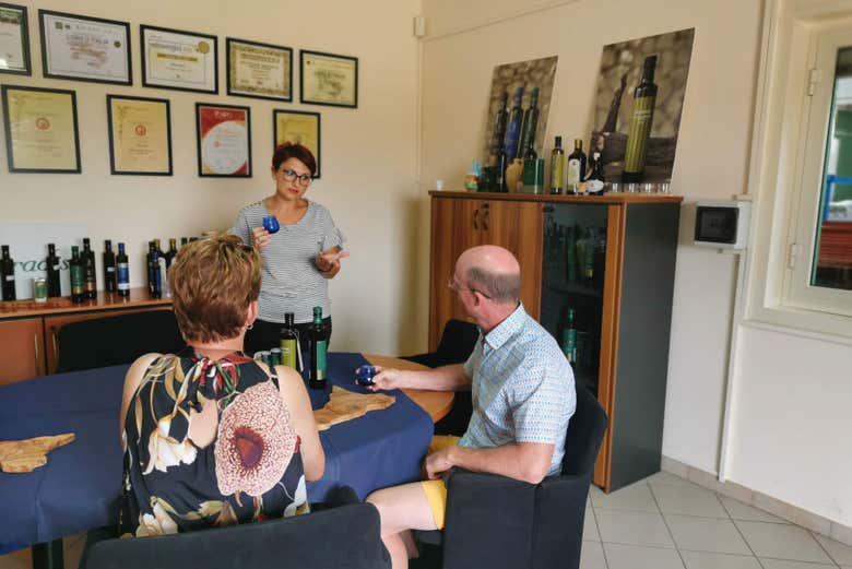 Dégustation d'huile d'olive