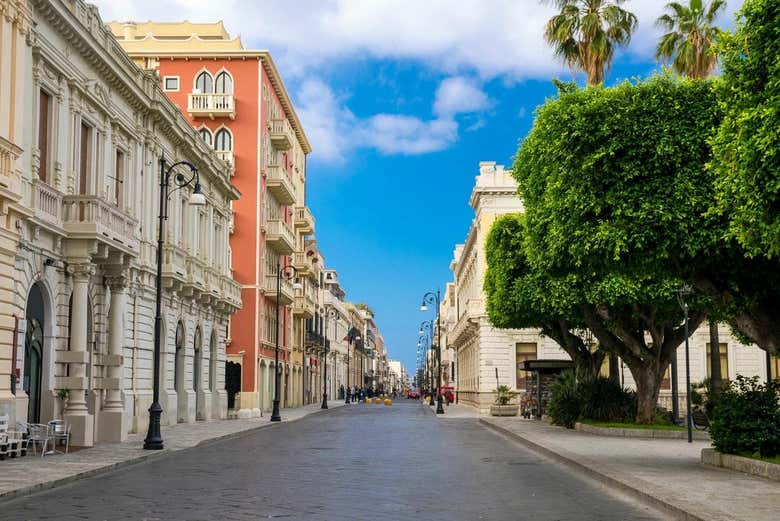 Una strada di Reggio Calabria