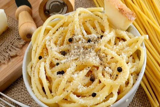 Un delizioso menù con pasta