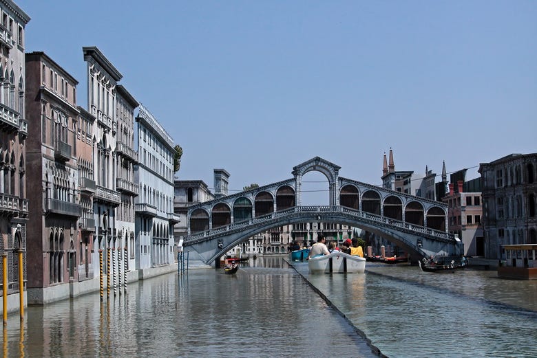 Riproduzione in miniatura del Canal Grande di Venezia