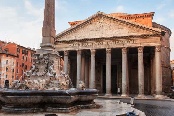 Billet coupe-file pour le Panthéon d'Agrippa + Bus touristique de Rome