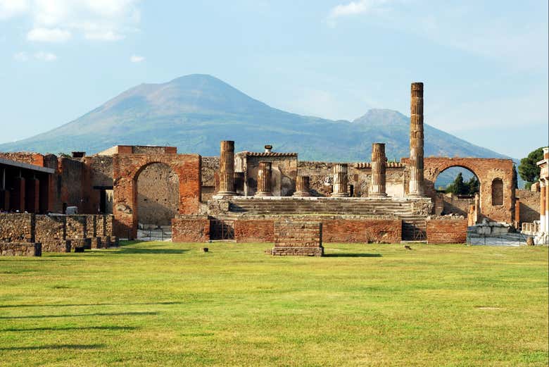 A antiga cidade de Pompeia