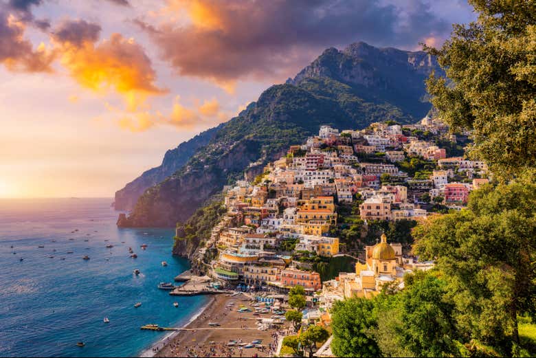 Entardecer em Sorrento