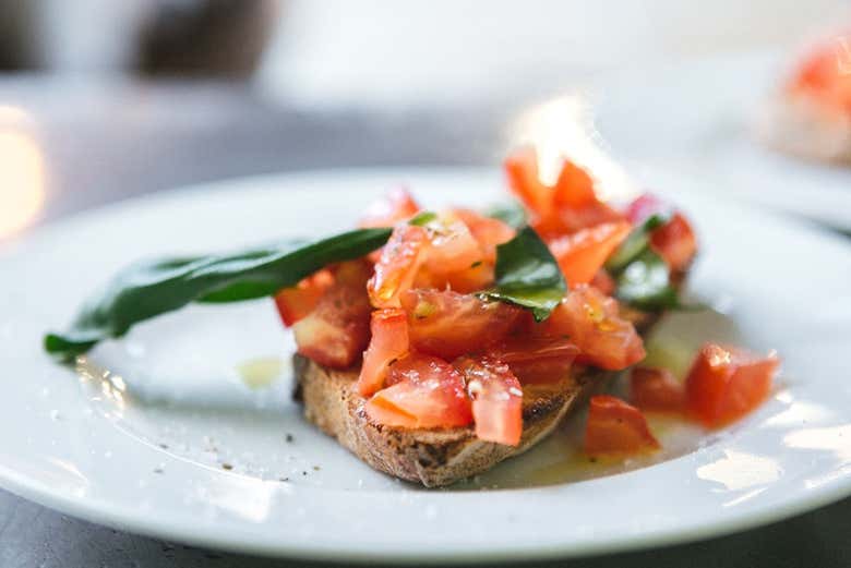 Una bruschetta di aperitivo