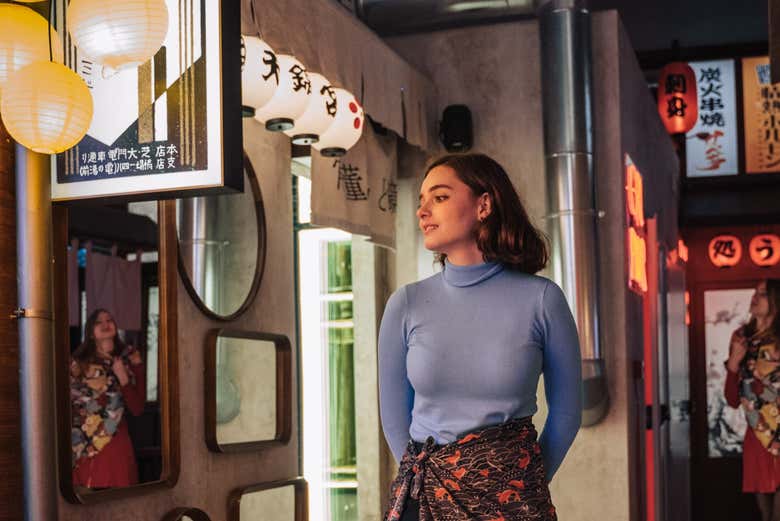 Recorriendo la zona japonesa de IKONO Roma