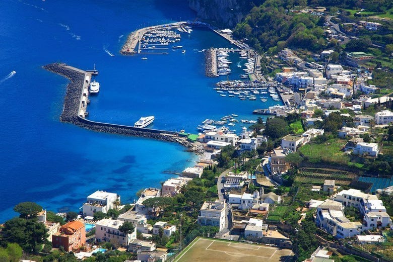 Marina Grande, port in Capri