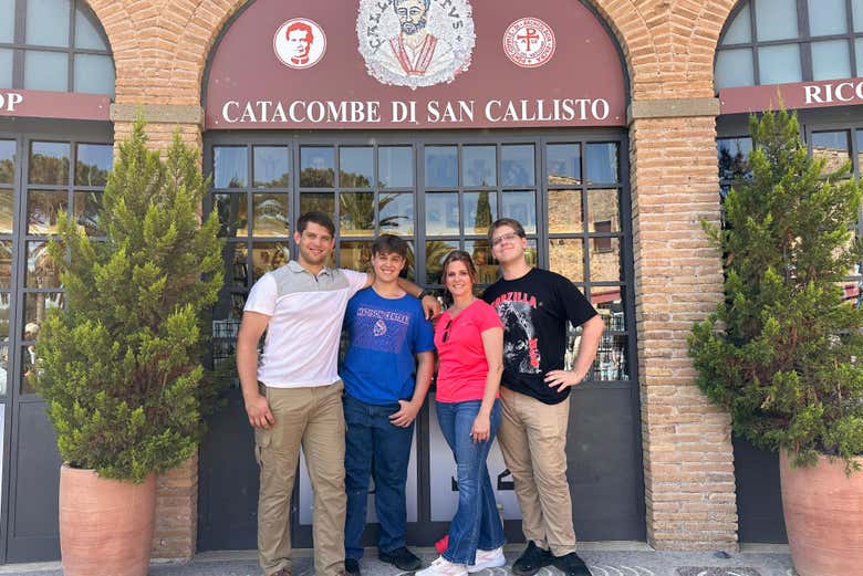 Entrance to the San Callisto Catacombe