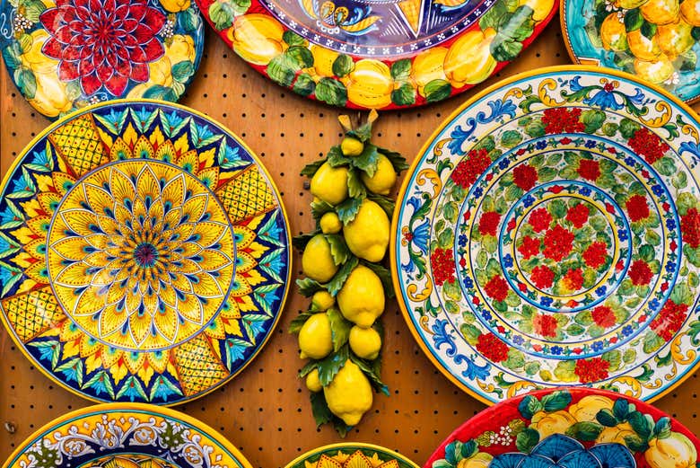 Cerámica típica de Positano