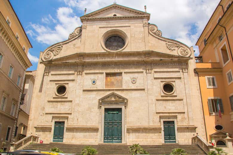 La facciata della Chiesa di San Agostino