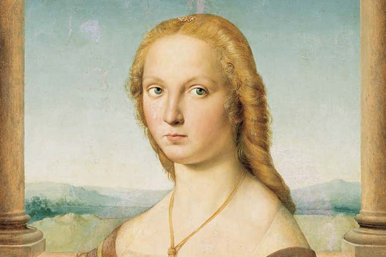 Detalle de Dama con unicornio, de Rafael Sanzio