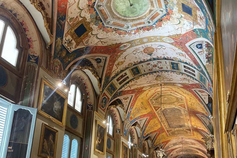 Sala de los espejos en la Galería Doria Pamphilj
