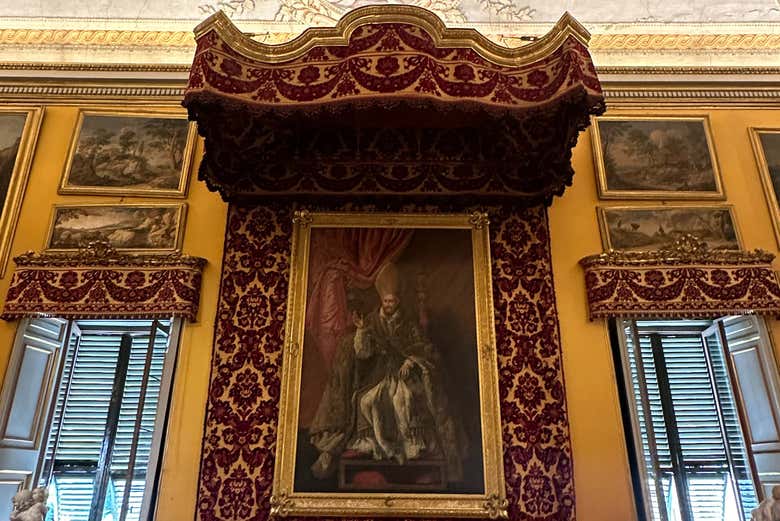 Uma pintura da Galeria Doria Pamphilj