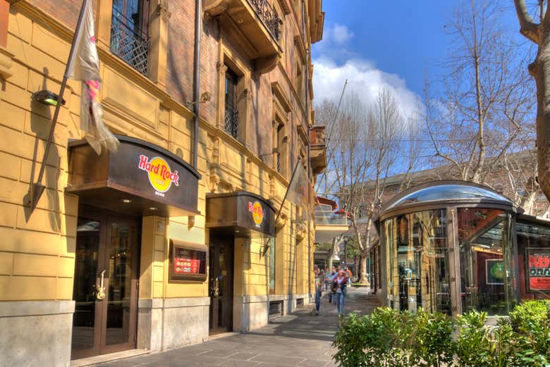 Facciata dell'Hard Rock Cafe Roma