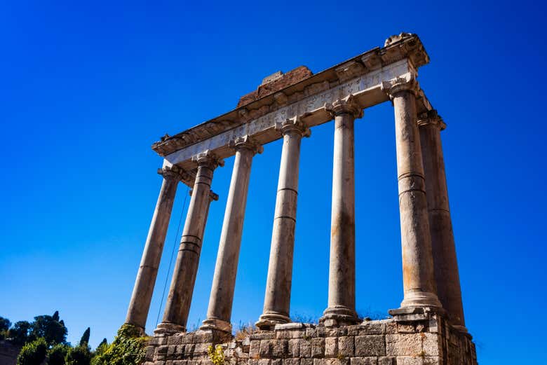 Templo Saturno en el Foro