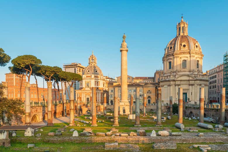 Foro Romano en un día despejado