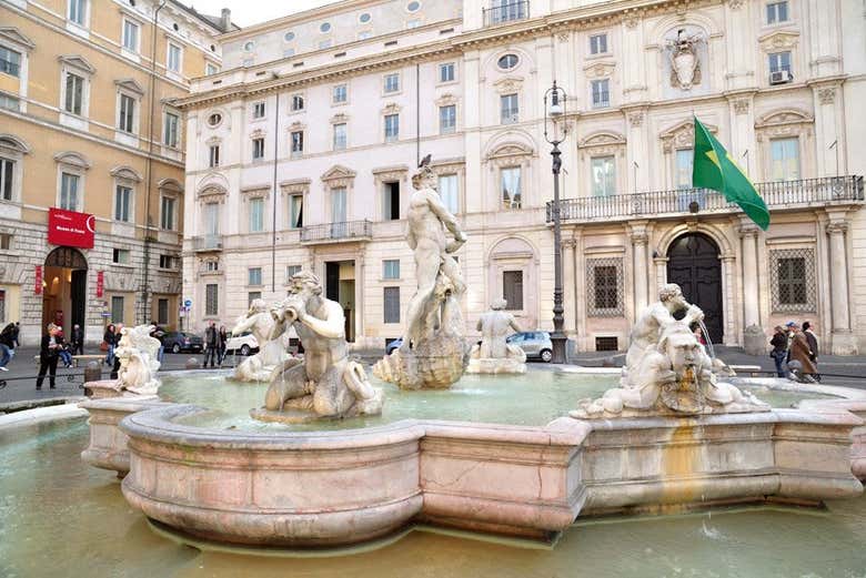 Fuente de Neptuno, en la plaza Navona