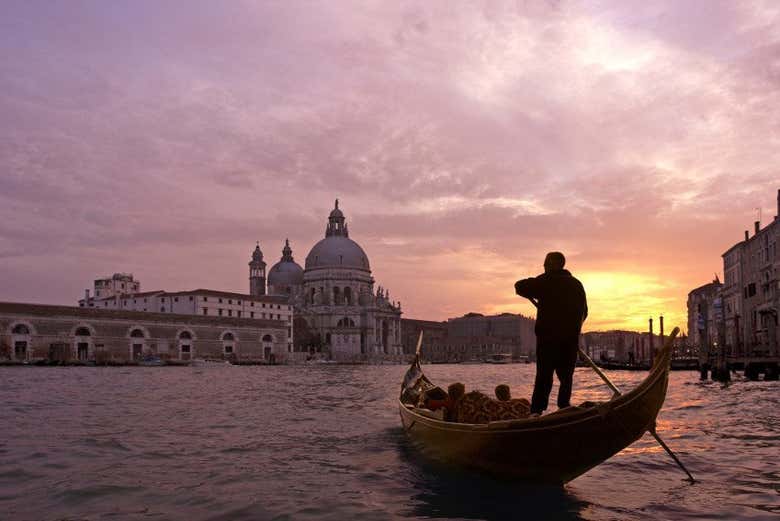 Gôndola no Grand Canal