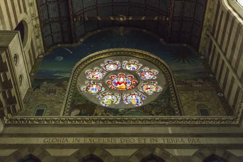 Vitrail de l'église de San Paolo entro le Mura