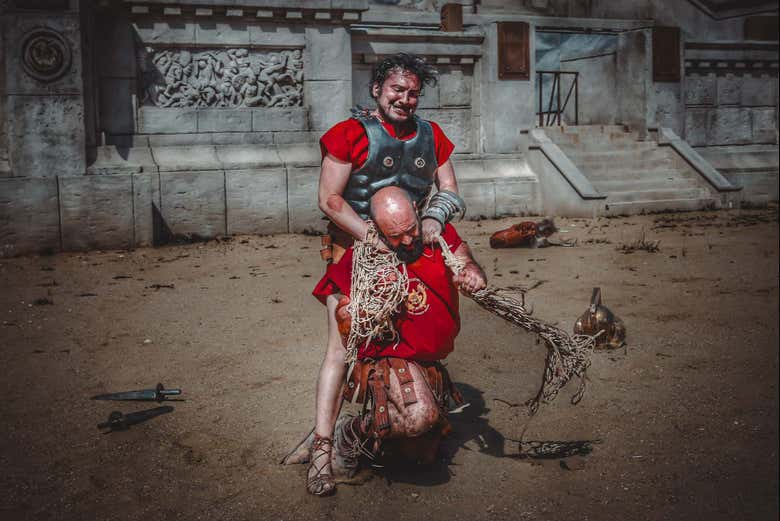 El espectáculo recrea los combates de aquella época