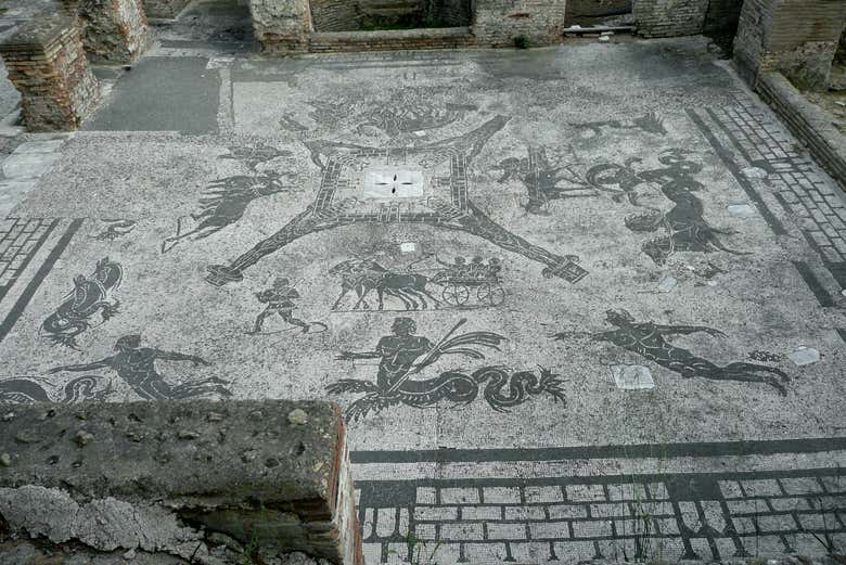 Admire some of the best preserved Roman mosaics