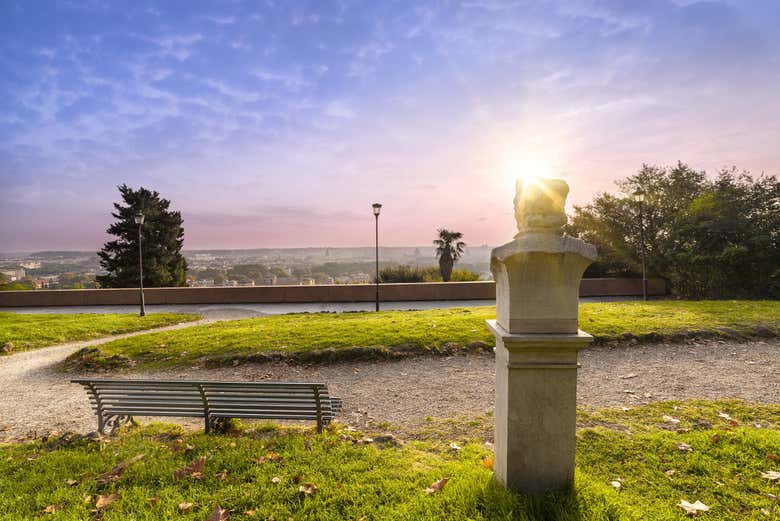 Il Gianicolo al tramonto