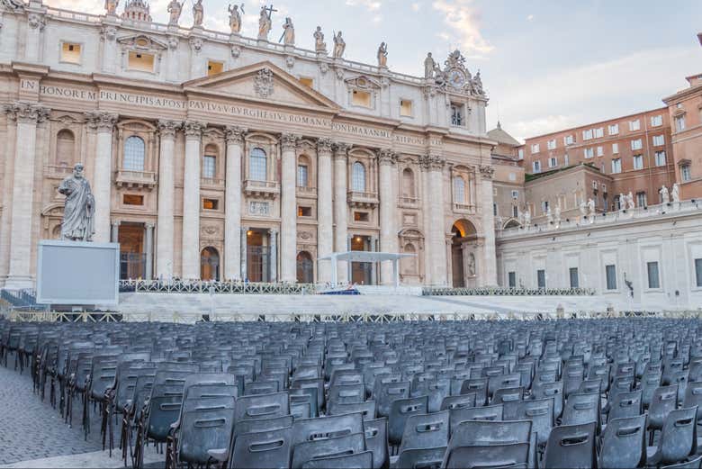 Tudo preparado para a audiência com o papa