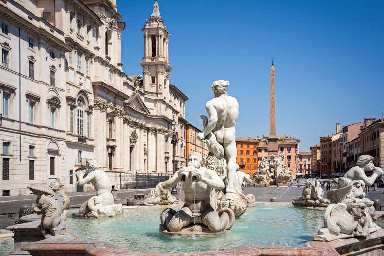 Piazza Navona in una giornata di sole