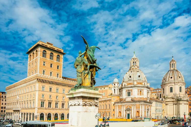 Piazza Venezia in the heart of Rome