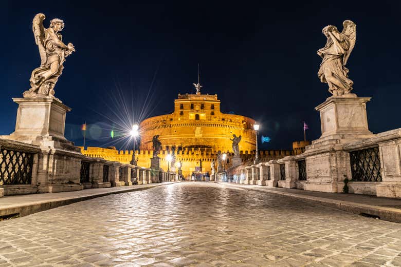 Concluiremos el recorrido en el Ponte Sant'Angelo