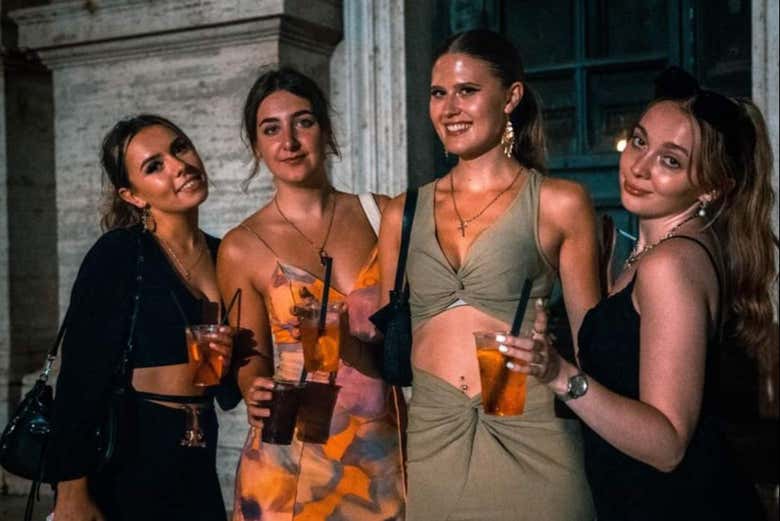 ¡Listas para disfrutar de la fiesta en Roma!