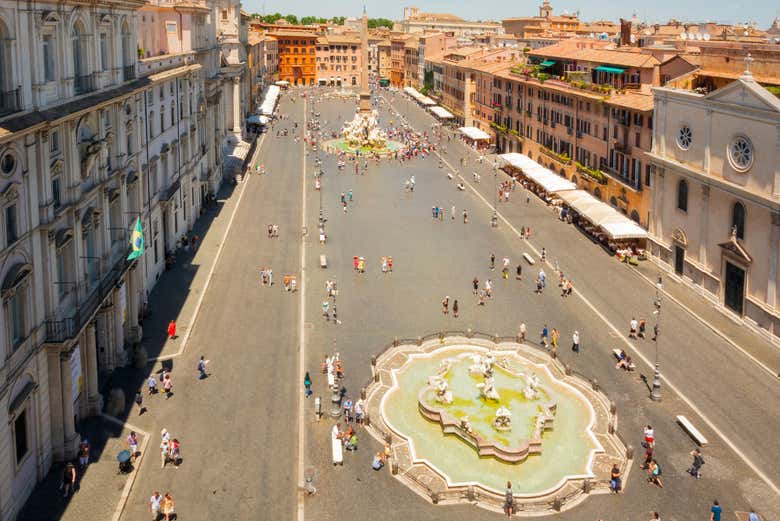 Piazza Navona vista do alto
