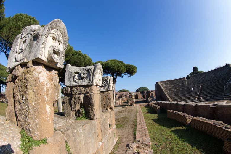 The ruins at Ostia Antica