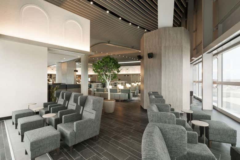 La sala más exclusiva del Aeropuerto de Roma Fiumicino 