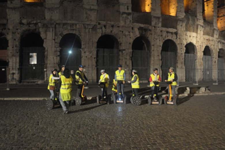 Segway through Rome at night