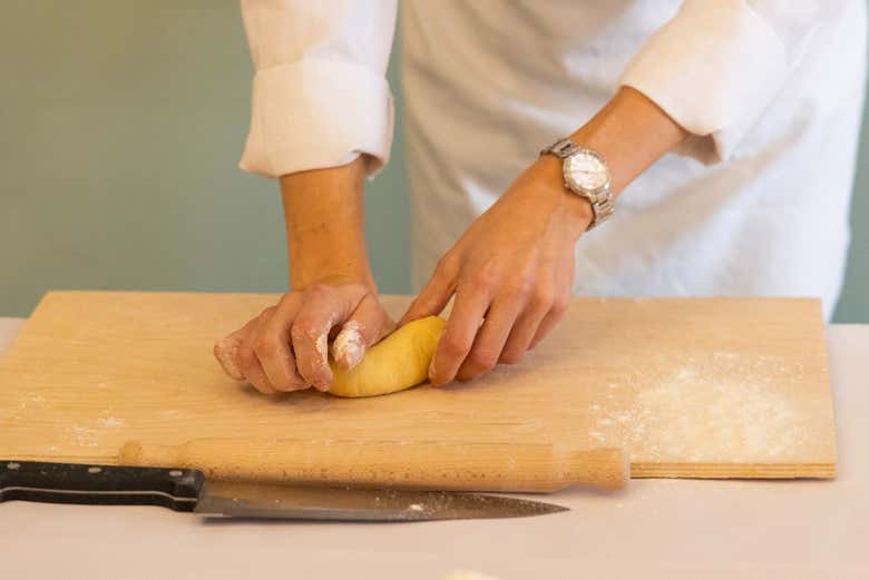 making pasta