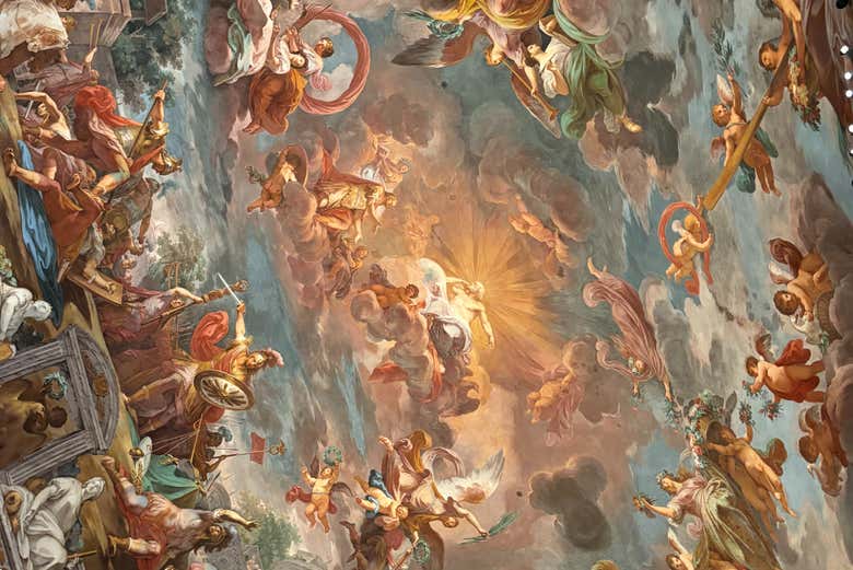 Techos de una de las salas de la Galería Borghese