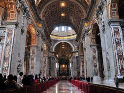 St Peter's Basilica, inside