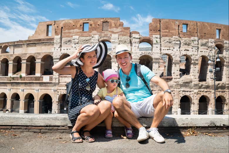 Disfrutando del tour privado por la Antigua Roma