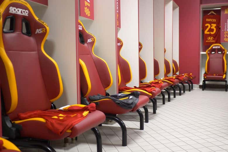 Vestuario en el Estadio Olímpico de Roma