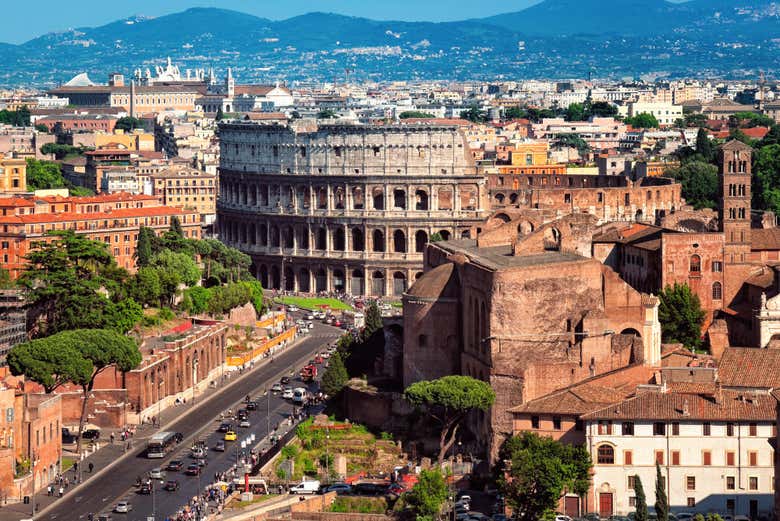 Exterior del Coliseo de Roma
