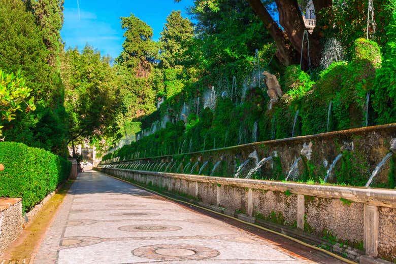 Fuentes de los jardines de la Villa del Este