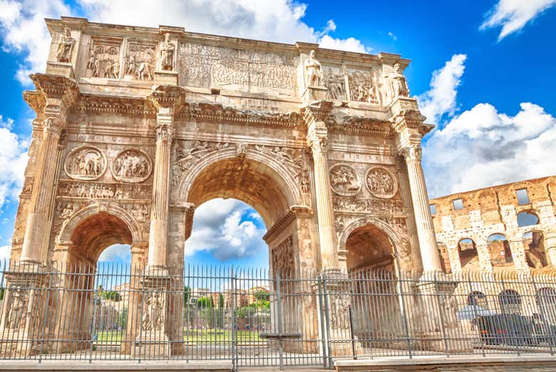 Panorámica del Arco de Constantino