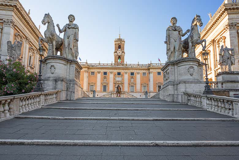 Paseando por la piazza del Campidoglio
