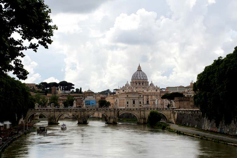 Vistas del Tíber desde el Castillo de Sant'Angelo
