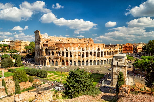 Coliseu, Fórum e Palatino + Arena de Gladiadores